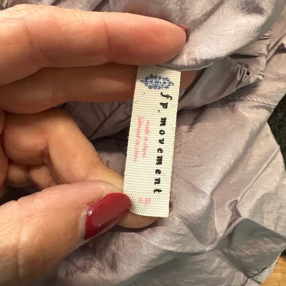 Free People Movement Lavender The Way Home Logo Shorts, Size S, Like New - Picture 3 of 6